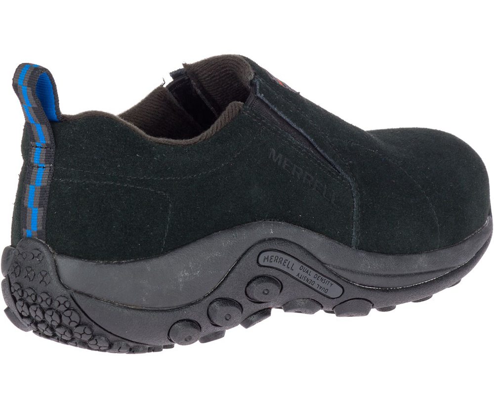 Merrell Slip Ons Black - Jungle Moc Alloy Toe Wide Width - Mens 47CERXKGD